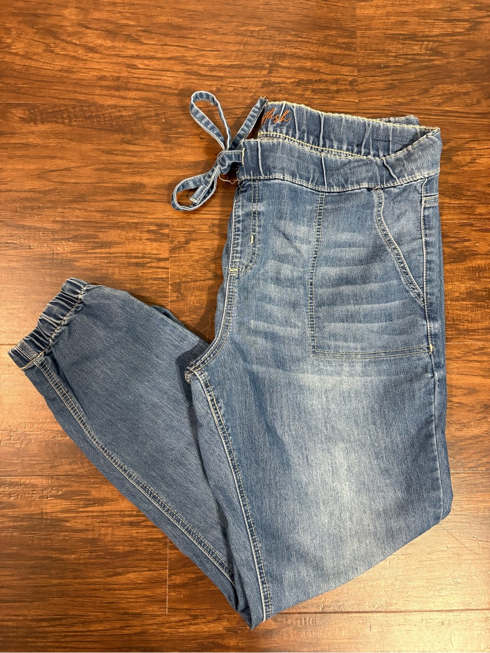 Lightweight denim joggers